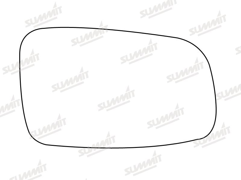 Summit Stick-On Standard Mirror Glass fits Citroen ZX RHS Summit - Dynamic Drive