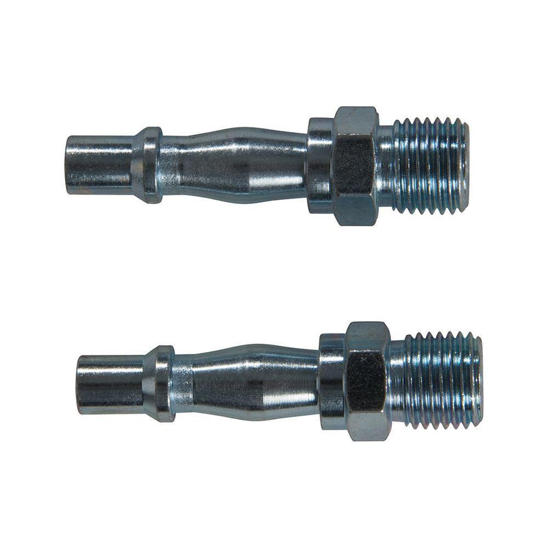Silverline Air Line Bayonet Male Thread Coupler 2pk 1/4" BSP Silverline - Dynamic Drive
