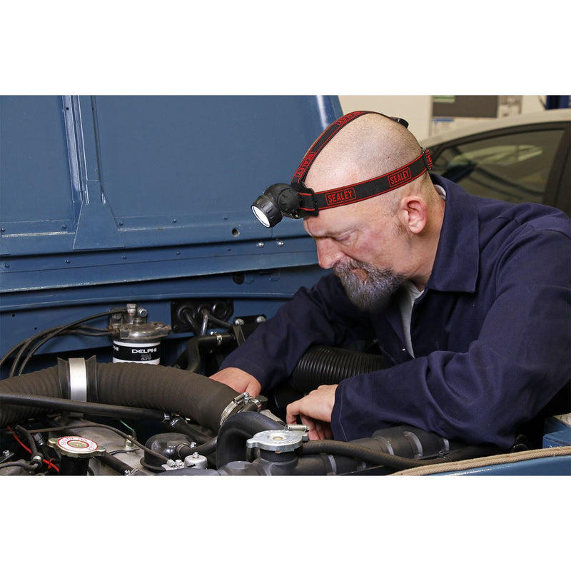Sealey Head Torch 3W COB LED HT101 Sealey - Dynamic Drive