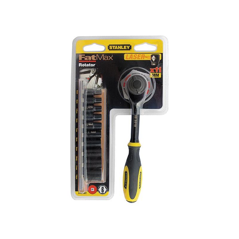Stanley® Hand Tools 1/4in Drive FatMax® Rotator Socket Set, 11 Piece STANLEY® Hand Tools - Dynamic Drive