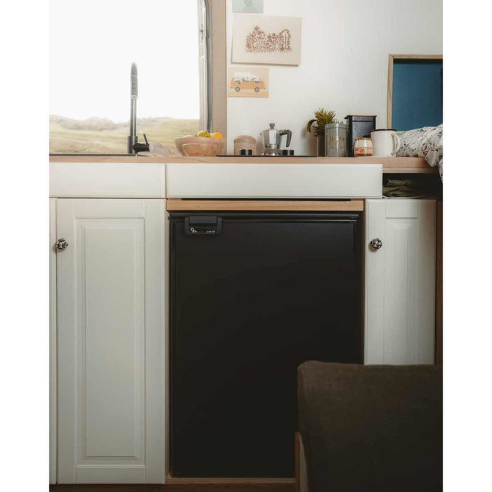 Fiamma F45S Awning, Indel B Fridge, Can Hob/RH Sink & Cold Tap Bundle AG - Dynamic Drive