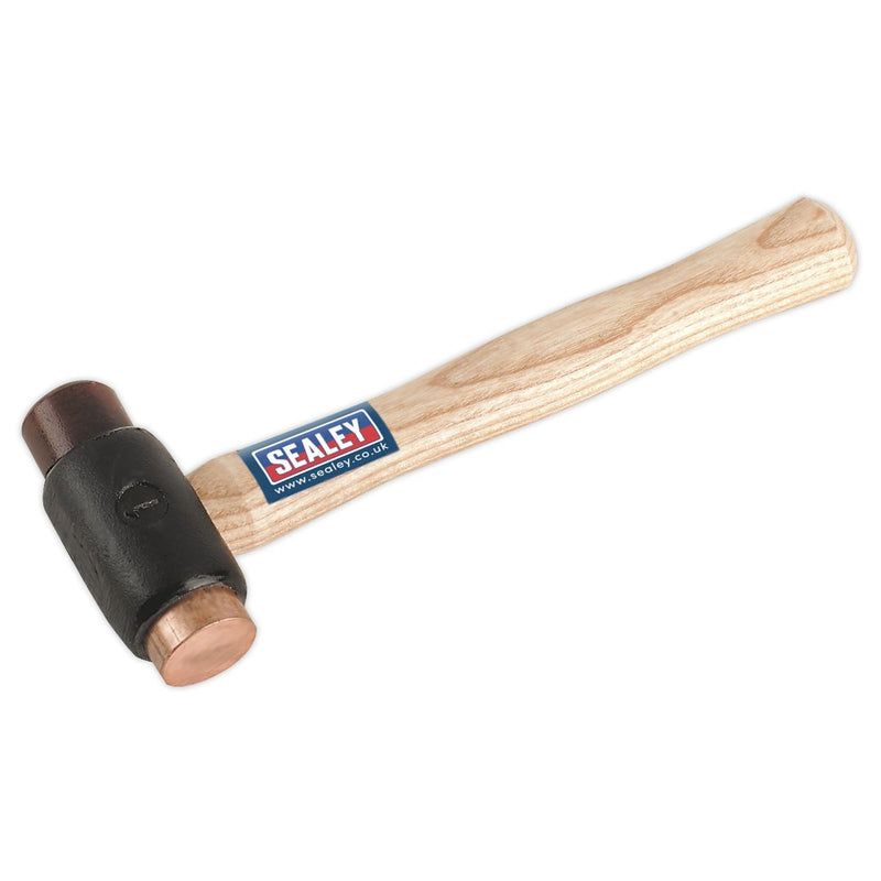 Sealey Copper/Rawhide Faced Hammer 1.5lb Hickory Shaft CRF15 Sealey - Dynamic Drive