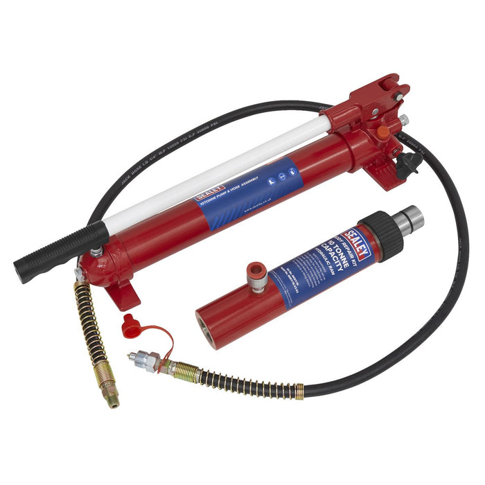 Sealey Push Ram with Pump & Hose Assembly 10tonne RE97.10-COMBO Sealey - Dynamic Drive