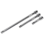 Sealey Extension Bar Set 3pc 3/8"Sq Drive AK6340 Sealey - Dynamic Drive