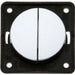 Berker 12V/230V Twin Rocker Switch Gloss Chrome 21232G Berker - Dynamic Drive