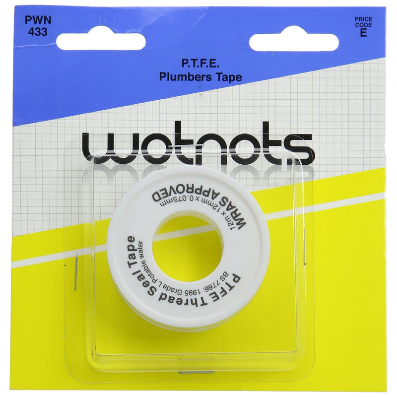 Wot-Nots PTFE Thread Seal Tape - 12mm x 12m Pearl - Dynamic Drive