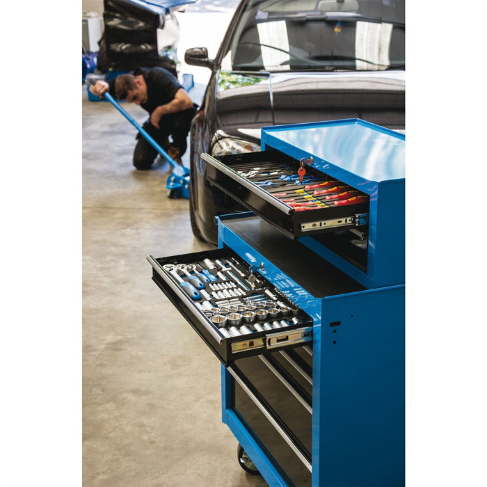 Draper Roller Tool Cabinet, 5 Drawer, 26", Blue 14978 Draper - Dynamic Drive