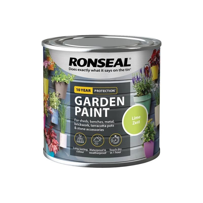 Ronseal Garden Paint Lime Zest 250ml Ronseal - Dynamic Drive