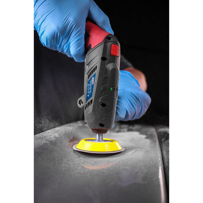 Sealey Cordless Mini Sander Polisher Kit 75mm 12V Lithium-ion Car Detailing Sealey  - Dynamic Drive