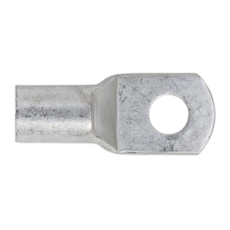 Sealey Copper Lug Terminal 70mmï x 10mm Pack of 10 LT7010 Sealey - Dynamic Drive