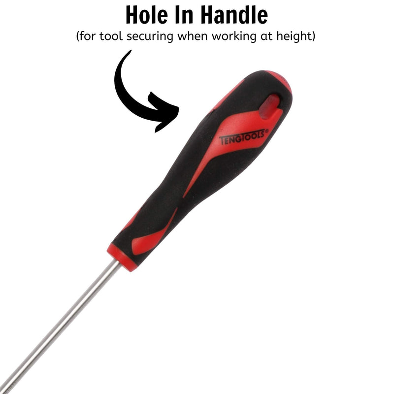 Teng Tools Flat Screwdriver 1.0 x 5.5 x 200mm M Teng Tools - Dynamic Drive