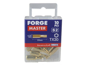 Forgefix TORX® Compatible Bit T20 x 25mm (Pack 10) ForgeFix - Dynamic Drive