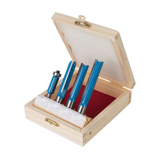 Silverline Kitchen Router Bit Set 4pce 1/2" / 1/4" Silverline - Dynamic Drive