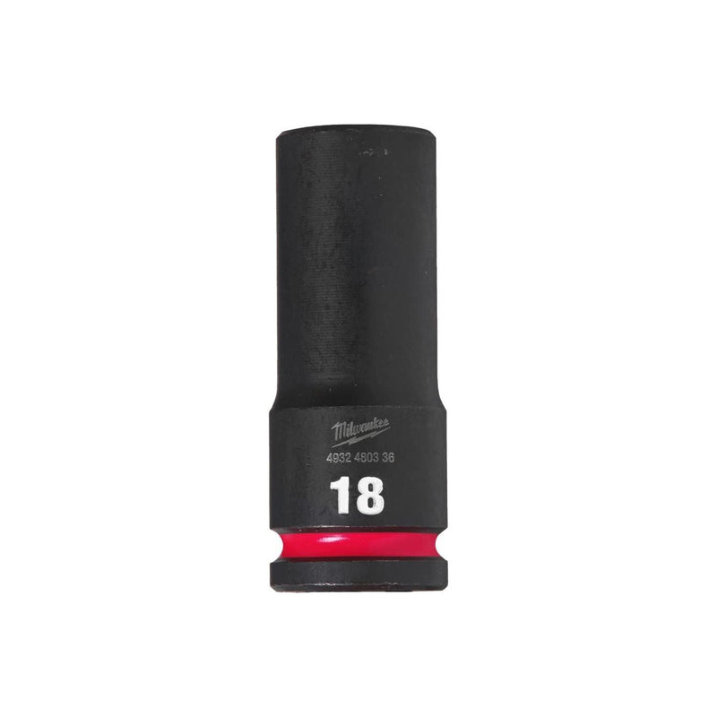 Milwaukee Hex Socket Shw 1/2 Deep 18mm-1Pc 4932480336 Milwaukee - Dynamic Drive