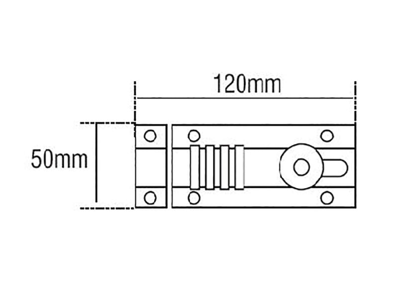 Squire CombiBolt 4 Re-Codable Locking Bolt Black/Blue 120mm Squire - Dynamic Drive