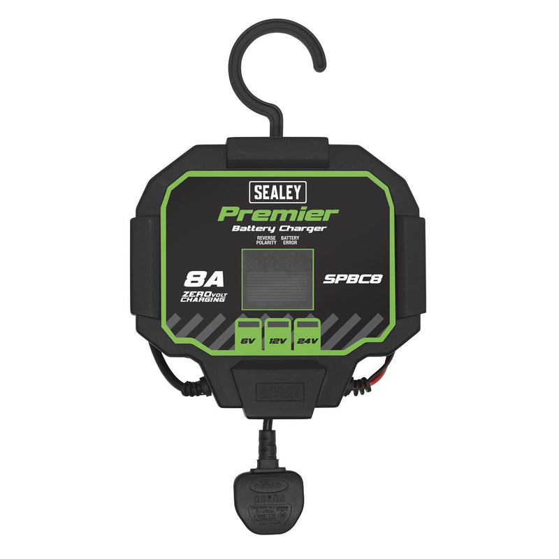 Sealey Battery Maintainer Charger 8A Fully Automatic SPBC8 Sealey - Dynamic Drive