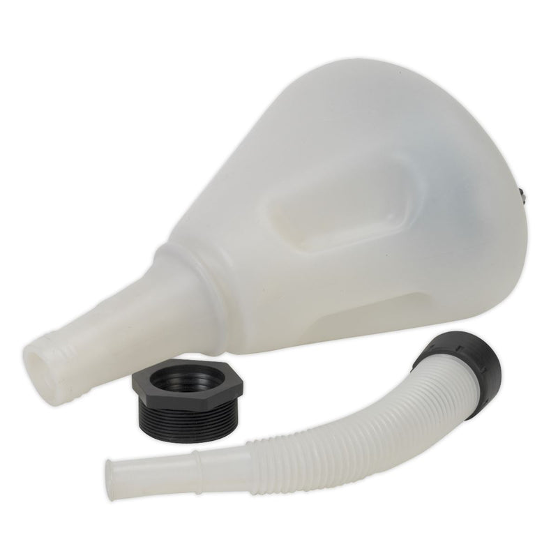 Sealey Funnel with Closing Lid240mm F99240 Sealey - Dynamic Drive