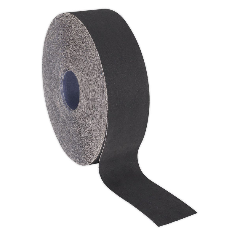 Sealey Emery Roll Blue Twill 50mm x 50m 80Grit ER505080 Sealey - Dynamic Drive