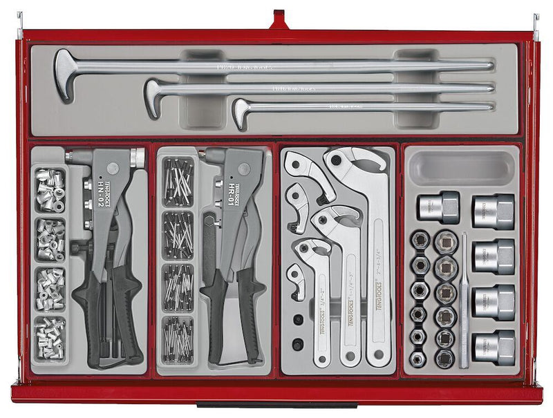 Teng Tools 53" PRO35™ Monster stack tool kit 1295 pieces red Town Tools - Dynamic Drive