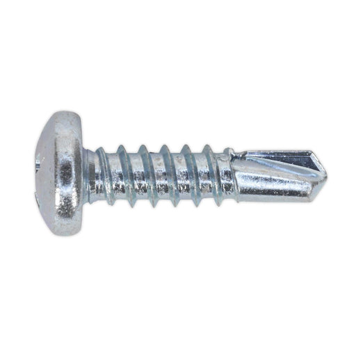 Sealey Self Drilling Screw 4.8 x 19mm Pan Head Phillips Zinc Pack of 100 Sealey - Dynamic Drive