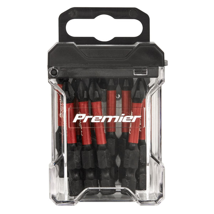 Sealey Phillips #2 Impact Power Tool Bits 50mm 10pc AK8274 Sealey - Dynamic Drive