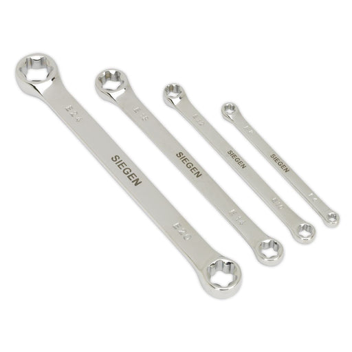 Seigen by Sealey Trx-Star* Double End Spanner Set 4Pc Siegen by Sealey - Dynamic Drive