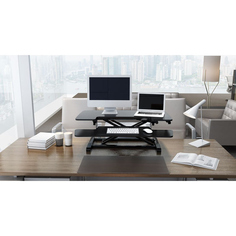 Dellonda 89cm Adjustable-Height Standing Desk Riser 15kg Capacity DH15 Dellonda - Dynamic Drive