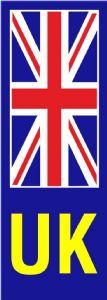 W4 Uk Plate Sticker U/Jack Yellow 40 X 110Mm 37198 W4 - Dynamic Drive
