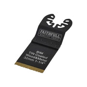 Faithfull Multi-Functional Tool Bi-Metal Flush Cut TiN Coated Blade 32mm Faithfull - Dynamic Drive