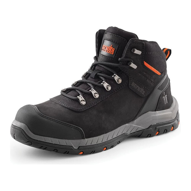 Scruffs Sabatan Safety Boots Black Size 11 / 46 Scruffs - Dynamic Drive