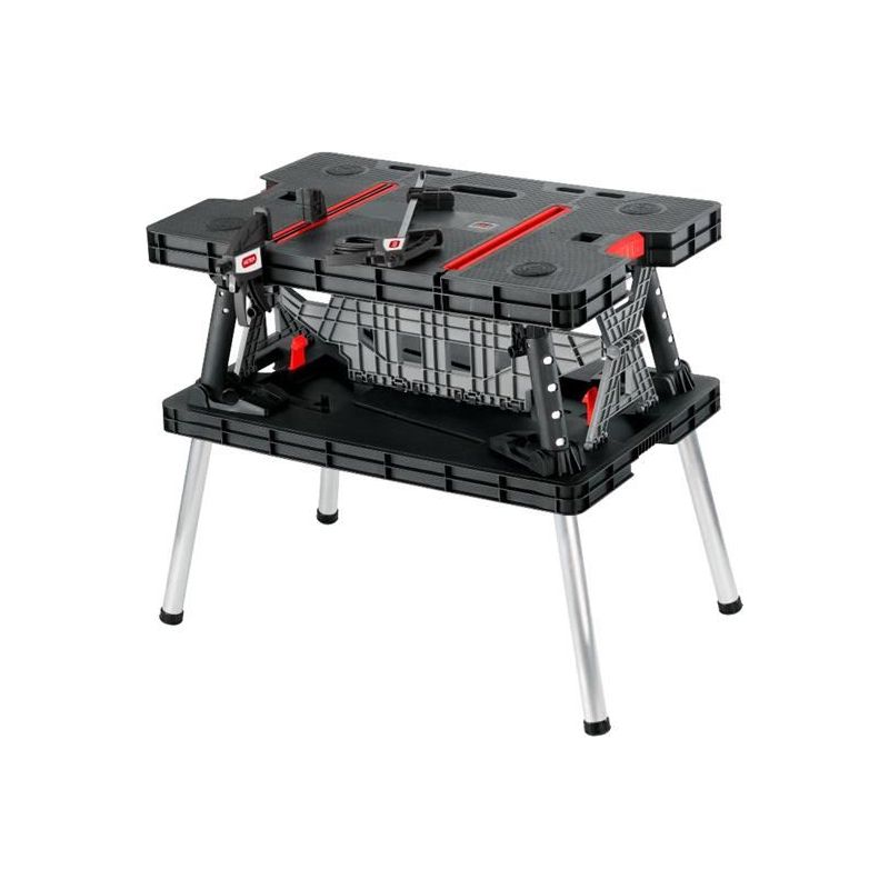 Keter Folding Work Table with Clamps Keter - Dynamic Drive