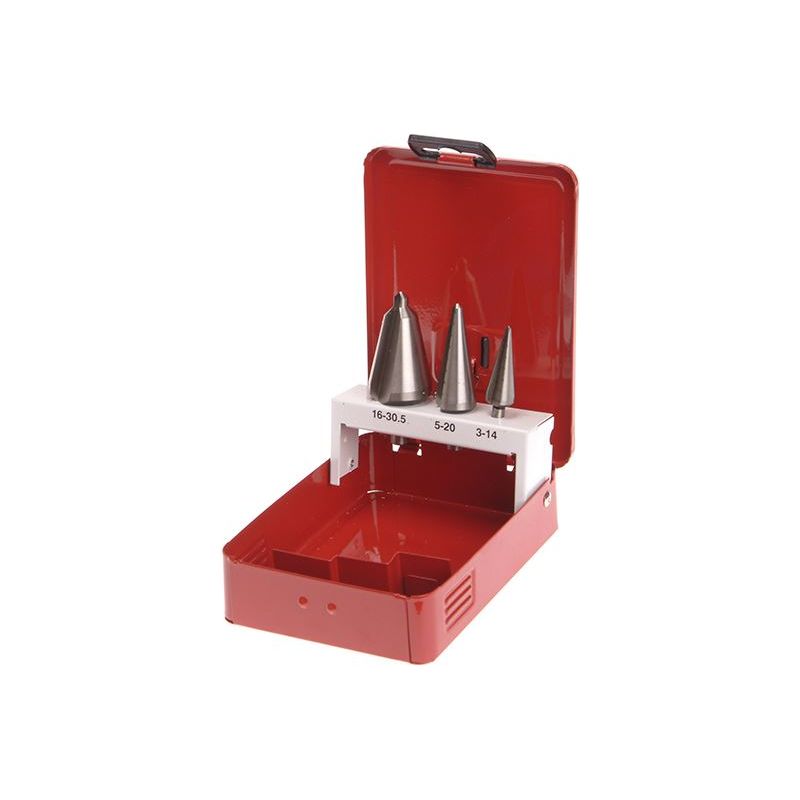 Faithfull HSS Taper Drill Bit Set of 3 Faithfull - Dynamic Drive