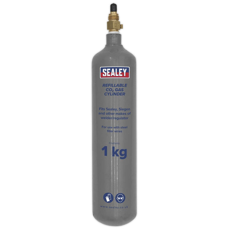 Sealey Gas Refill Carbon Dioxide 1000g CO2/1KG/REFIL Sealey - Dynamic Drive