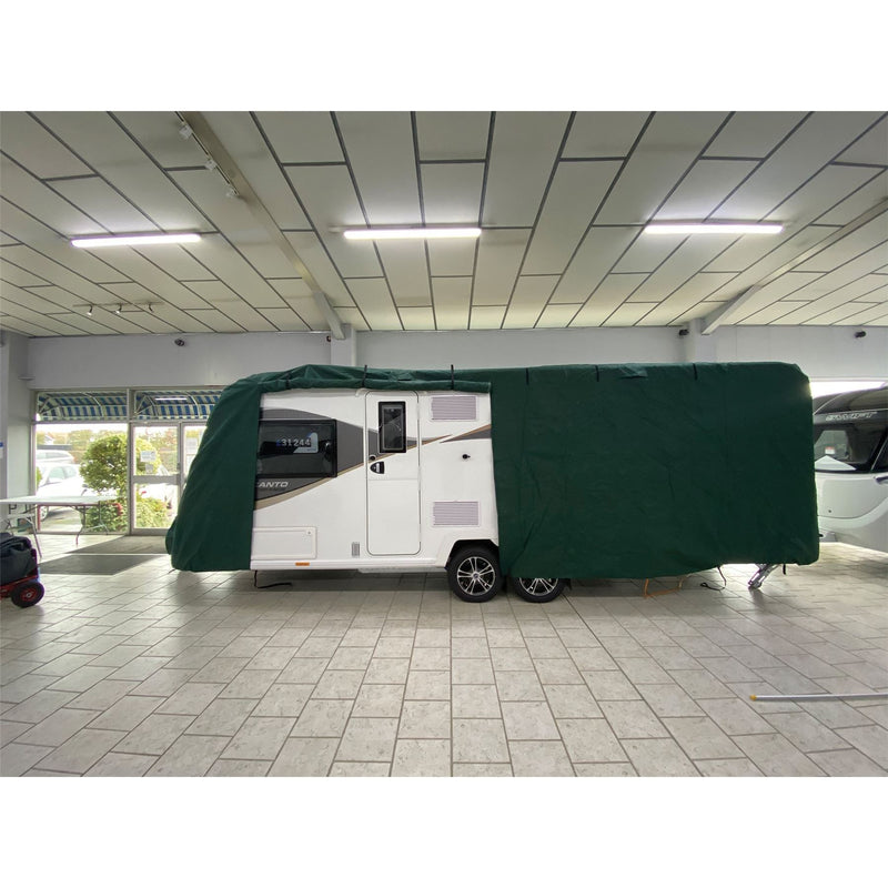 Caravan cover max (medium , 420 - 510 cm) green 4343G8 Quest - Dynamic Drive
