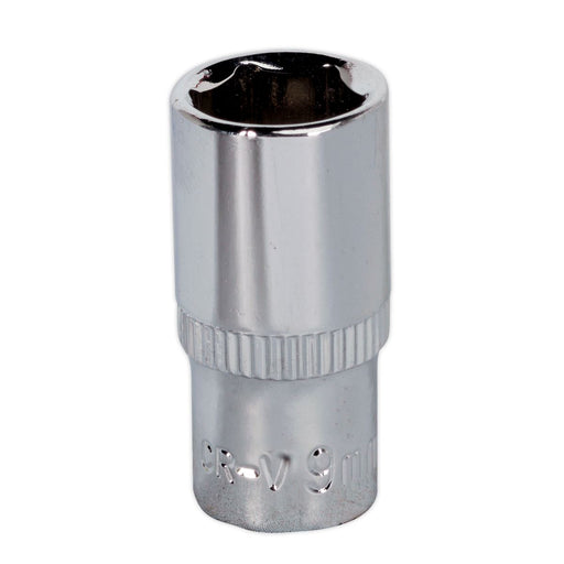 Sealey WallDrive Socket 9mm 1/4"Sq Drive Fully Polished SP1409 Sealey - Dynamic Drive