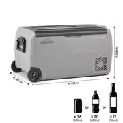Dellonda Portable Fridge Freezer/Cool Box with LED Display 36L DL13 Dellonda - Dynamic Drive