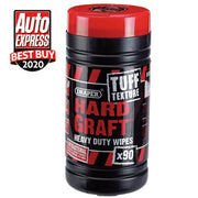 Draper 'Hard Graft' Tuff Texture Heavy Duty Wipes (Tub of 90) 84712 Draper - Dynamic Drive