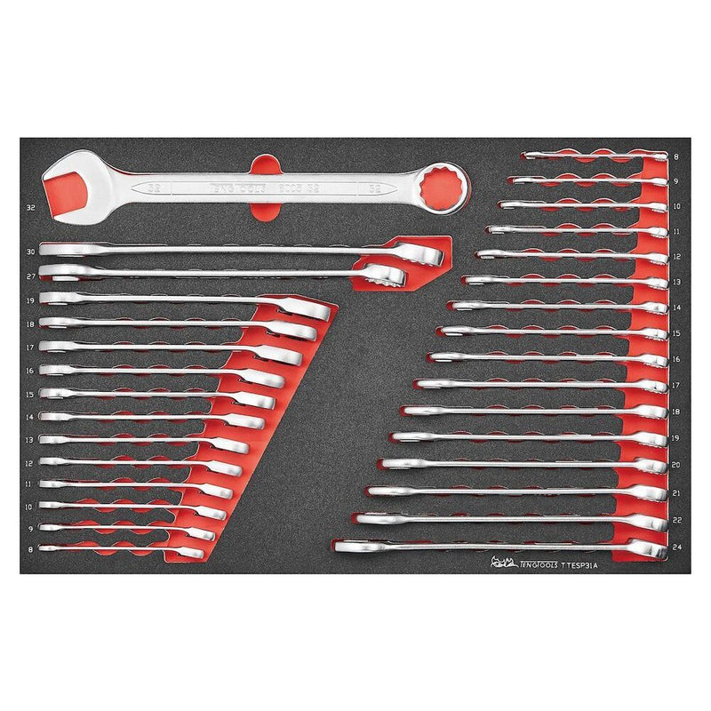 Teng Tools Metric combination & ratcheting spanner set 31 pcs Teng Tools - Dynamic Drive
