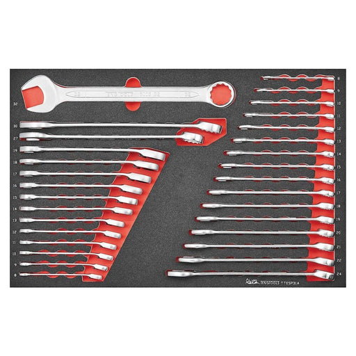 Teng Tools Metric combination & ratcheting spanner set 31 pcs Teng Tools - Dynamic Drive