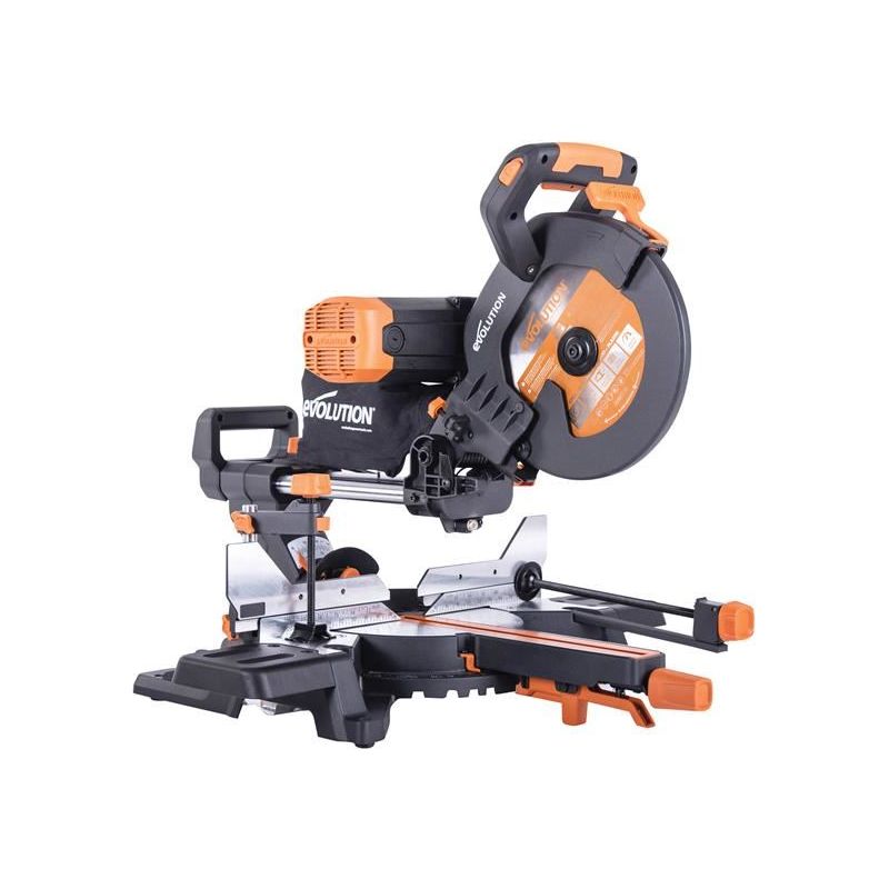 Evolution R255SMS-DB+ Multi-Material Sliding Mitre Saw 255mm 1600W 110V Evolution - Dynamic Drive