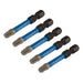 Draper Expert PZ-Type Impact Screwdriver Bits, No.3 x 50mm, 1/4" Hex (Pack of 5) Draper - Dynamic Drive