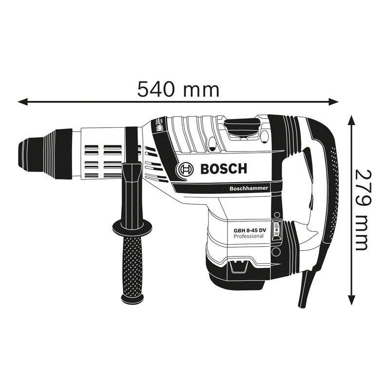 Bosch GBH 8-45 DV SDS-Max Professional Rotary Hammer 1500W 110V Bosch - Dynamic Drive