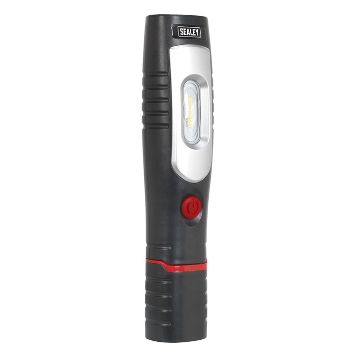 Sealey Rechargeable 360 Inspection Light 7 SMD & 3W SMD LED Black Lithium-ion Sealey - Dynamic Drive
