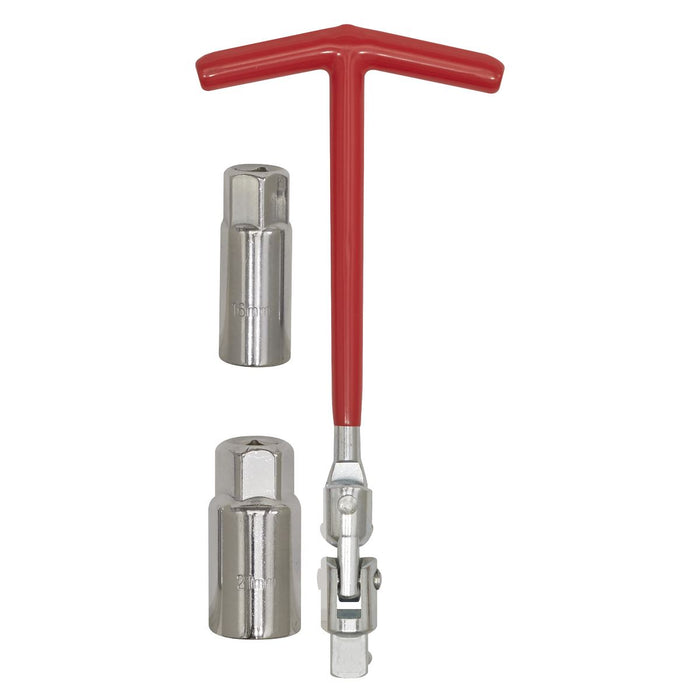 Sealey Spark Plug T-Bar Wrench 16/21mm SMC57 Sealey - Dynamic Drive
