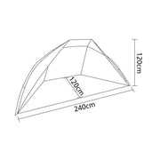 Bo-Camp Beach Screen Grey/Blue Bo-Camp - Dynamic Drive