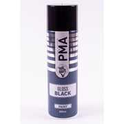 6x Autotek Professional Gloss Black 500ml Spray Paint High Coverage Autotek - Dynamic Drive
