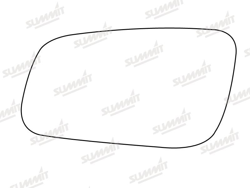 Summit Stick-On Anti Dazzle Mirror Glass fits Audi A3, A4 A6 LHS Summit - Dynamic Drive