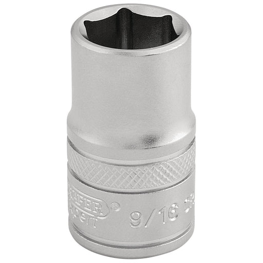 Draper 6 Point Imperial Socket, 1/2" Sq. Dr., 9/16" 16627 Draper - Dynamic Drive