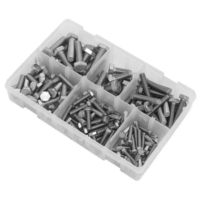 Sealey Stainless Steel Setscrew Assortment M5-M10 150pc AB078SS Sealey - Dynamic Drive