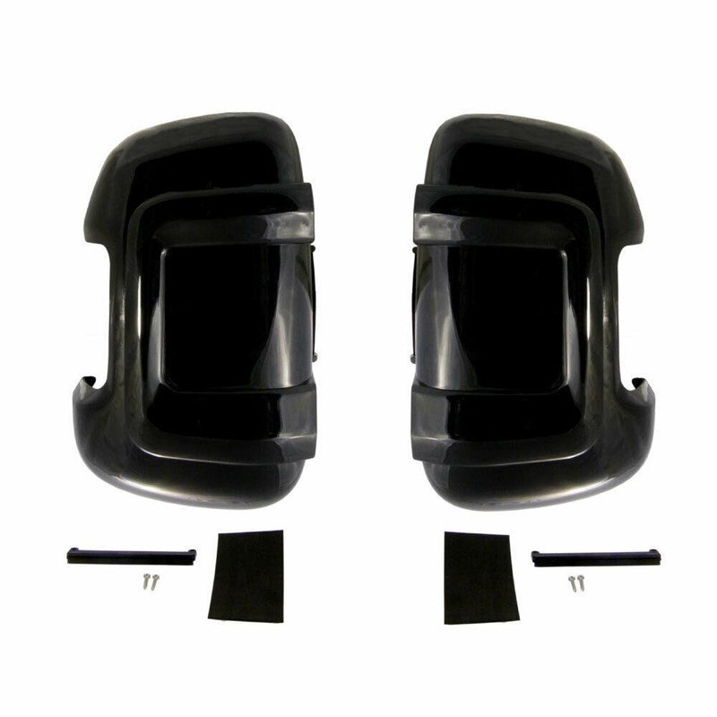 Milenco Motorhome Mirror Protectors Black Pair Short Arm Ducato, Boxer, Relay Milenco  - Dynamic Drive